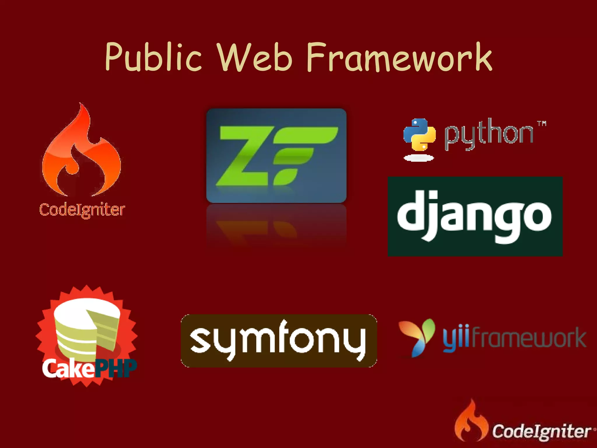 Public Web Framework 
