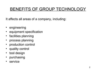 Benefits of GT | PPT