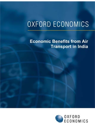 Economic Benefits from Air
Transport in India

 