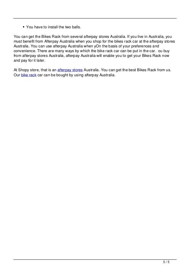 Benefits ofdifferenttypesofbikerack