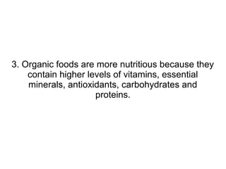 10 Benefits of Eating Organic Food | PPT