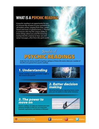 Benefits of Psychic Readings Infographic - Universal Psychic Guild