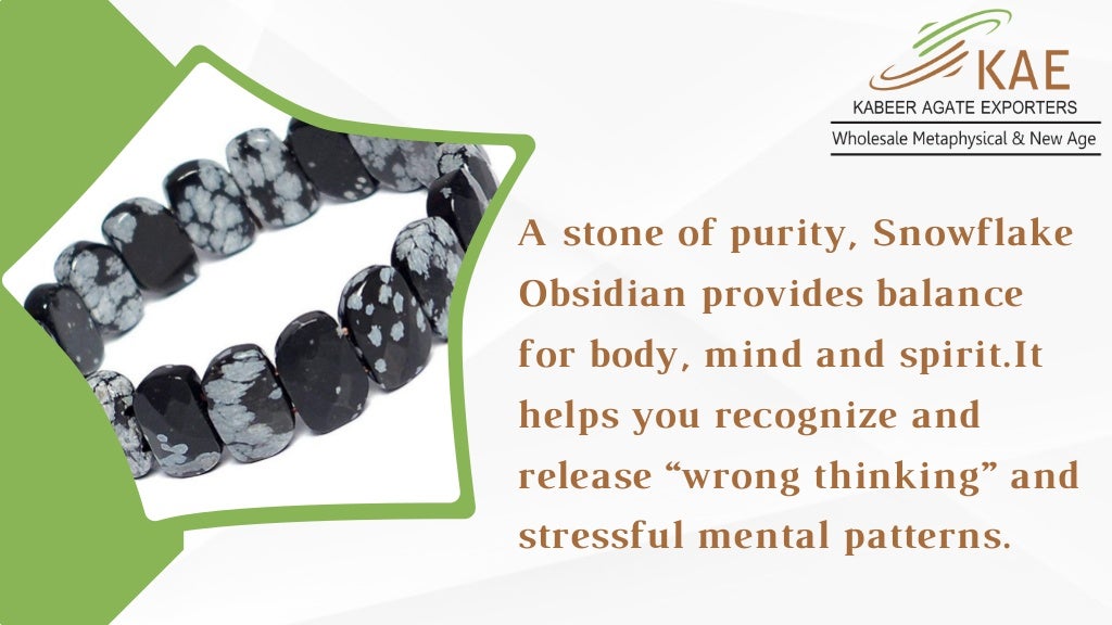 Benefits of Snowflake Obsidian Stone Healing with Snowflake Obsidian