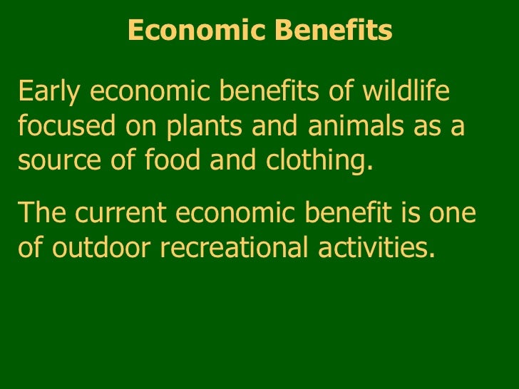 Benefits Of Wildlife