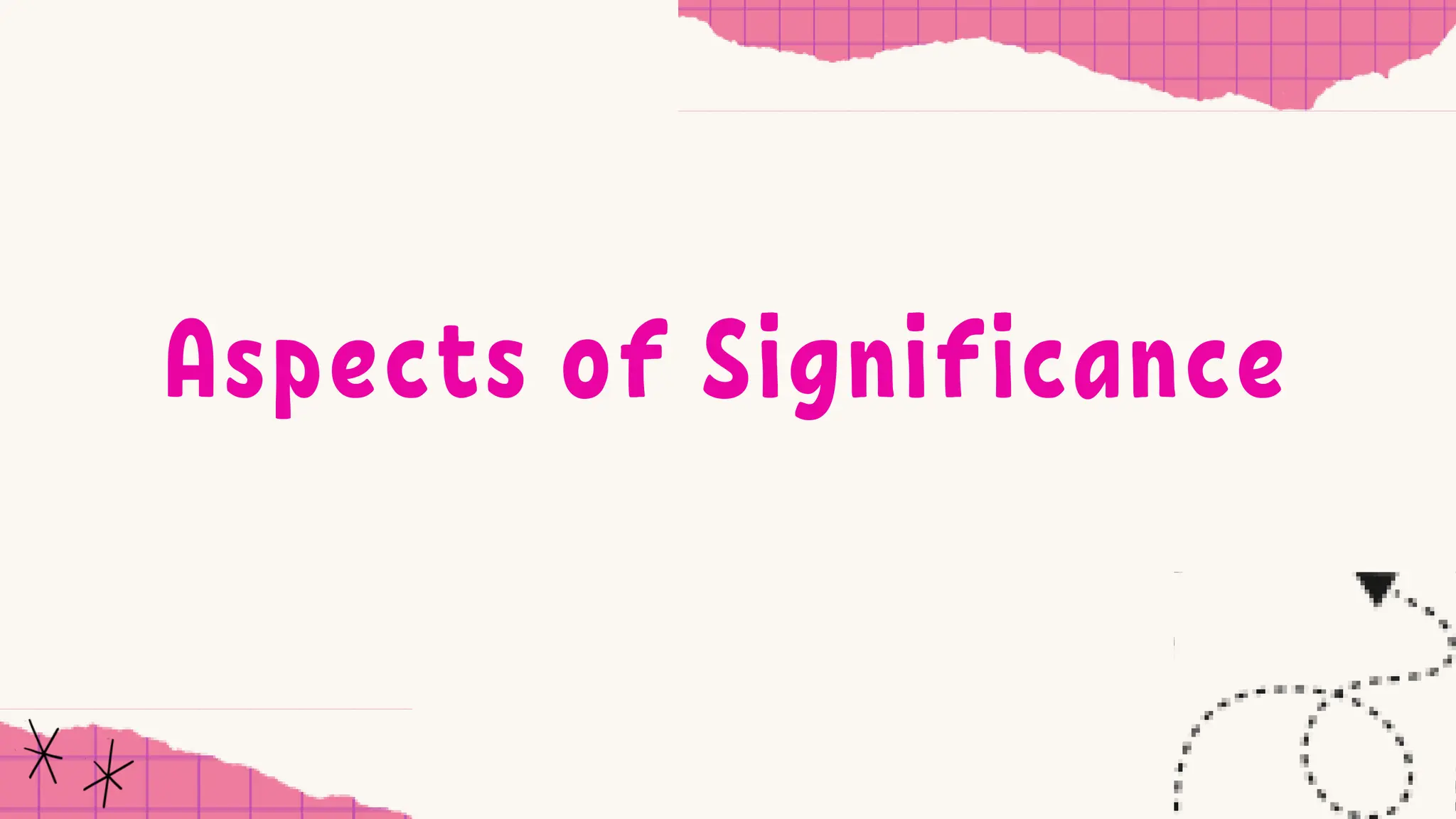 Aspects of Significance