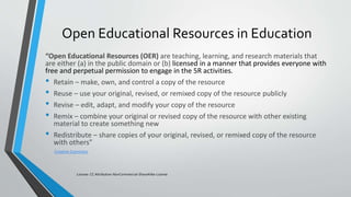 Benefits and challenges of open educational resources | PPTX