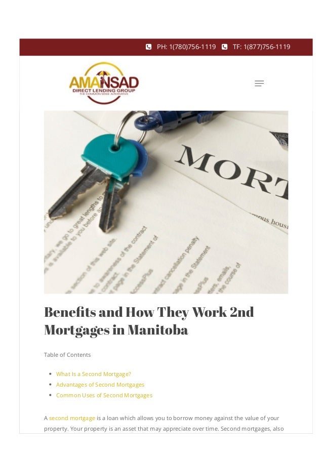 Benefits and How They Work 2nd Mortgages in Manitoba.pdf