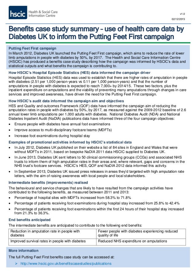 Diabetes case study examples image
