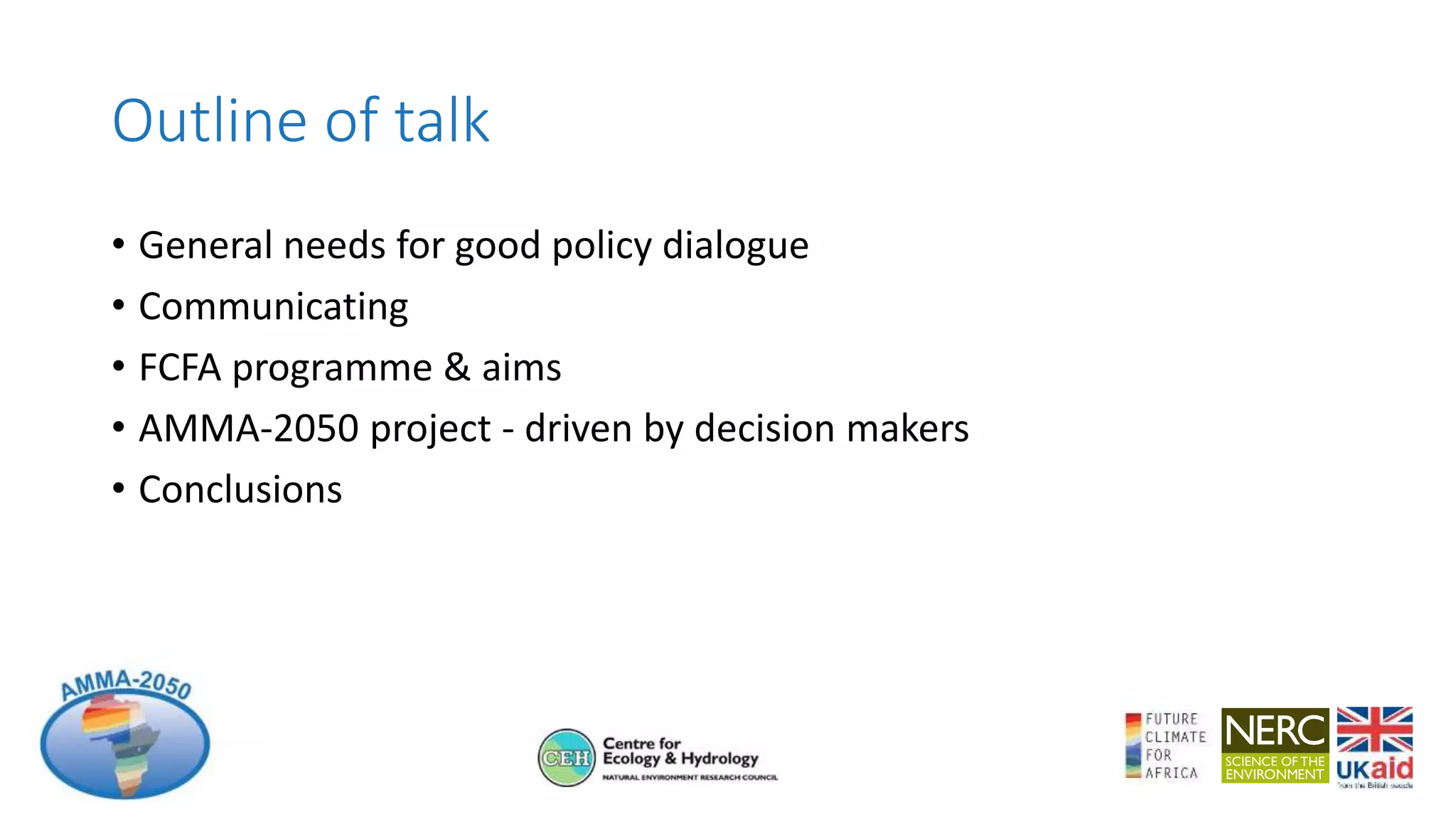 Benefits for including decision makers in early project planning cop21 ...