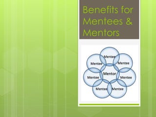 Benefits for
Mentees &
Mentors
 