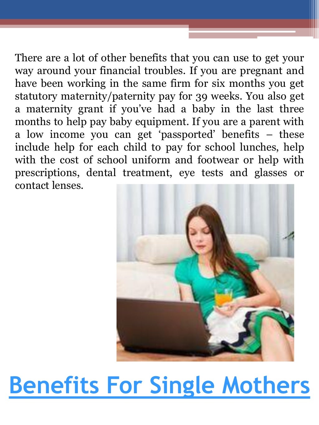 Benefits For Single Parents