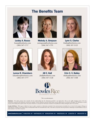 Ô»-´»§ ßò Î«--±          Ó»´±¼§ ßò Í·³°-±²           Ô§²² Íò Ý´¿®µ»
 ´®«--±à¾±©´»-®·½»ò½±³     ³-·³°-±²à¾±©´»-®·½»ò½±³   ´½´¿®µ»à¾±©´»-®·½»ò½±³
     øíðì÷ íìéóïéïé            øíðì÷ íìéóïéëë             øíðì÷ íìéóîïîî




Ô»²²¿ Îò Ý¸¿³¾»®-                Ö·´´ Ûò Ø¿´´         Û®·² Ýò Êò Þ¿·´»§
´½¸¿³¾»®-à¾±©´»-®·½»ò½±³     ¶¸¿´´à¾±©´»-®·½»ò½±³    »¾¿·´»§à¾±©´»-®·½»ò½±³
     øíðì÷ íìéóïééé             øíðì÷ íìéóïïîè           øíðì÷ íìéóïïðè
 