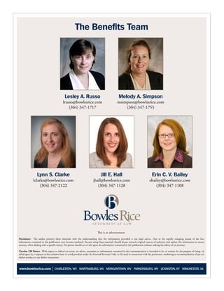 Ô»-´»§ ßò Î«--±             Ó»´±¼§ ßò Í·³°-±²
                ´®«--±à¾±©´»-®·½»ò½±³        ³-·³°-±²à¾±©´»-®·½»ò½±³
                    øíðì÷ íìéóïéïé               øíðì÷ íìéóïéëë




  Ô§²² Íò Ý´¿®µ»                    Ö·´´ Ûò Ø¿´´              Û®·² Ýò Êò Þ¿·´»§
´½´¿®µ»à¾±©´»-®·½»ò½±³          ¶¸¿´´à¾±©´»-®·½»ò½±³        »¾¿·´»§à¾±©´»-®·½»ò½±³
     øíðì÷ íìéóîïîî                øíðì÷ íìéóïïîè               øíðì÷ íìéóïïðè
 