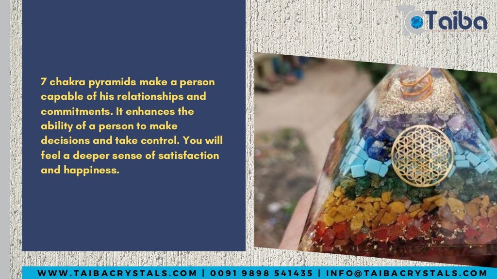 Benefits of 7 chakra pyramids Crystal Pyramids Taiba Crystals