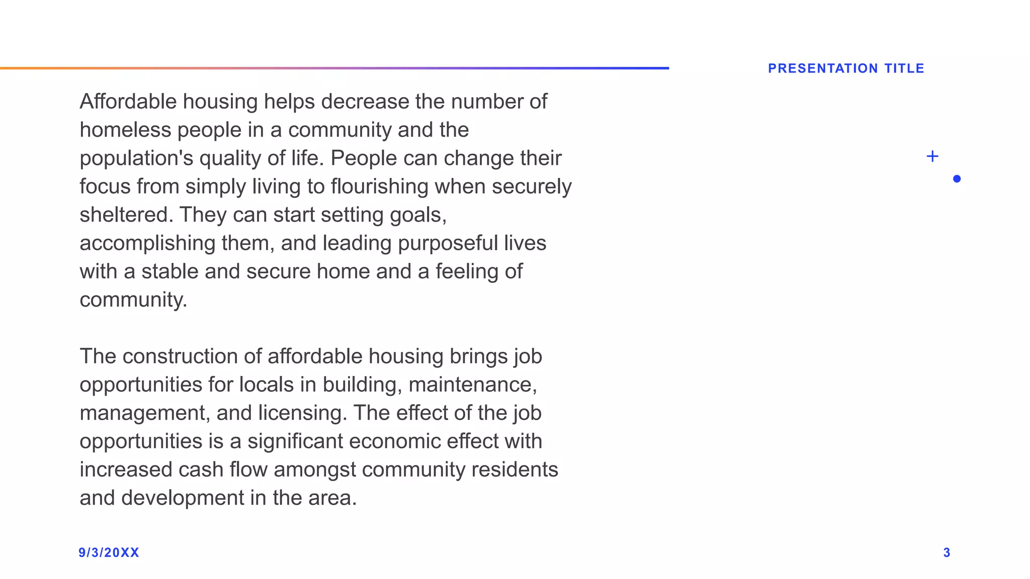 Benefits of Affordable Housing in the Society | PPTX