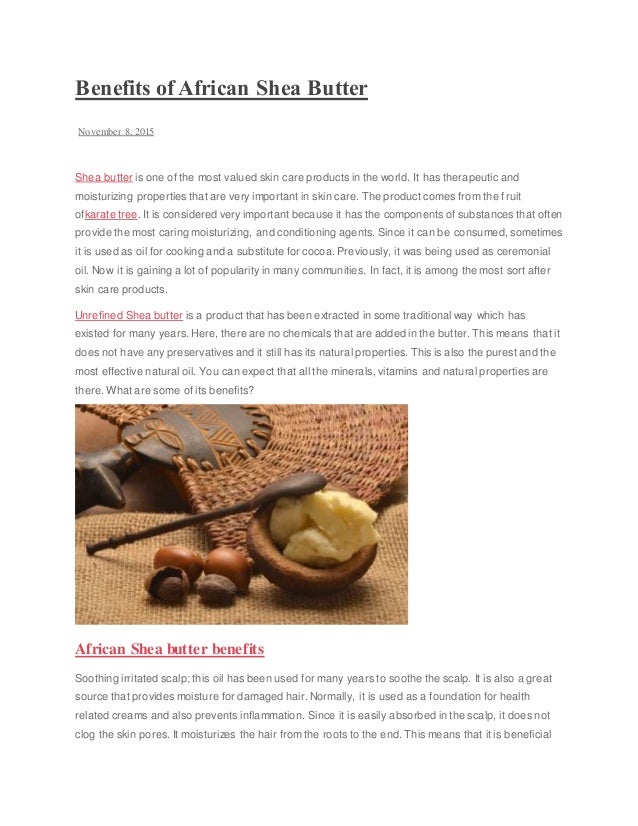 Benefits Of African Shea Butter