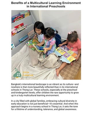 Benefits of a Multicultural Learning Environment in International ...