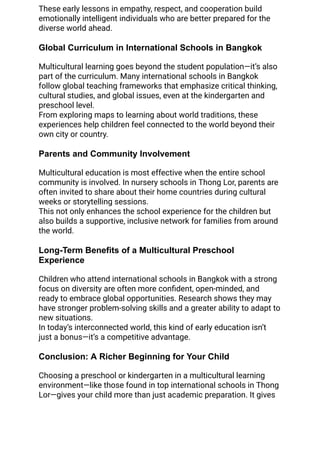 Benefits of a Multicultural Learning Environment in International ...