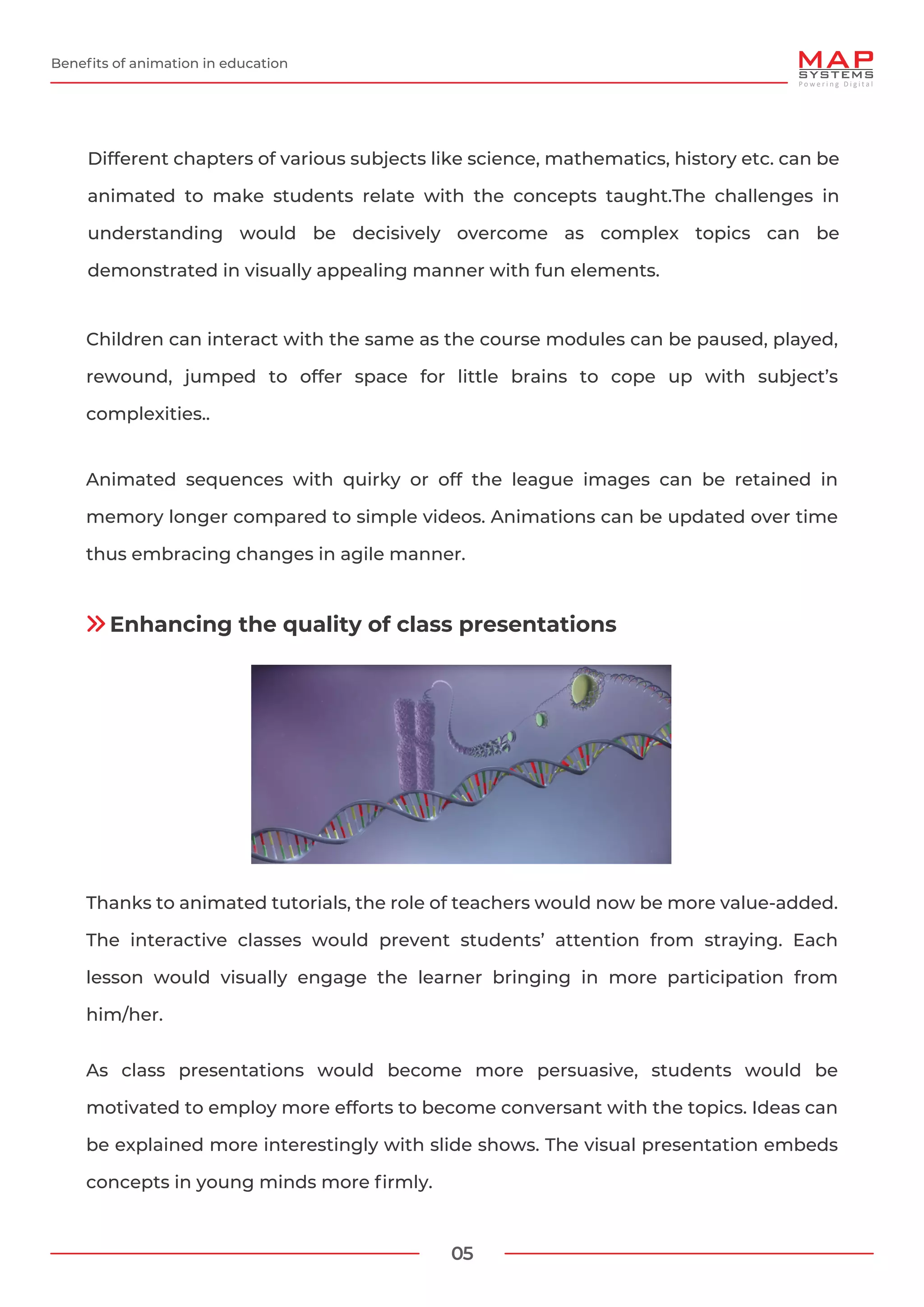 Benefits of Animation in Education | PDF