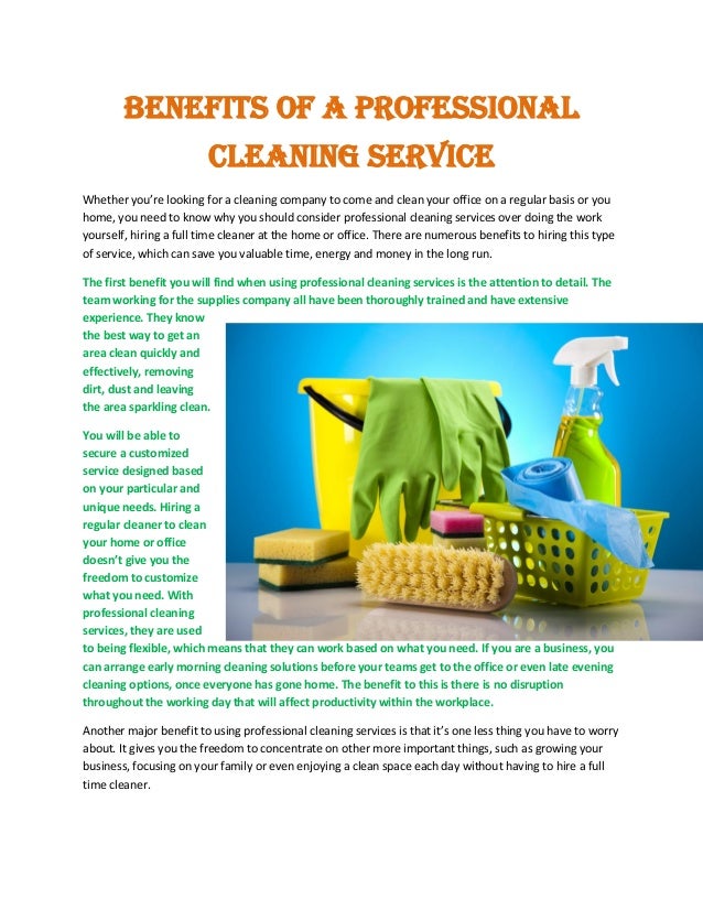 need cleaning service