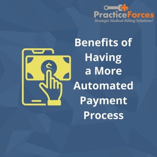 a More
Automated
Payment
Process
Benefits of
Having
 