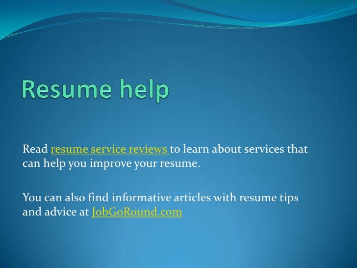 Benefits Of A Well Written Resume