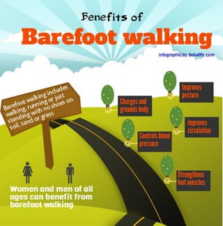 Benefits of barefoot walking