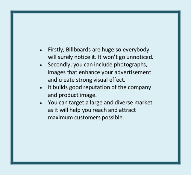 Benefits of Billboard Advertisement for Business