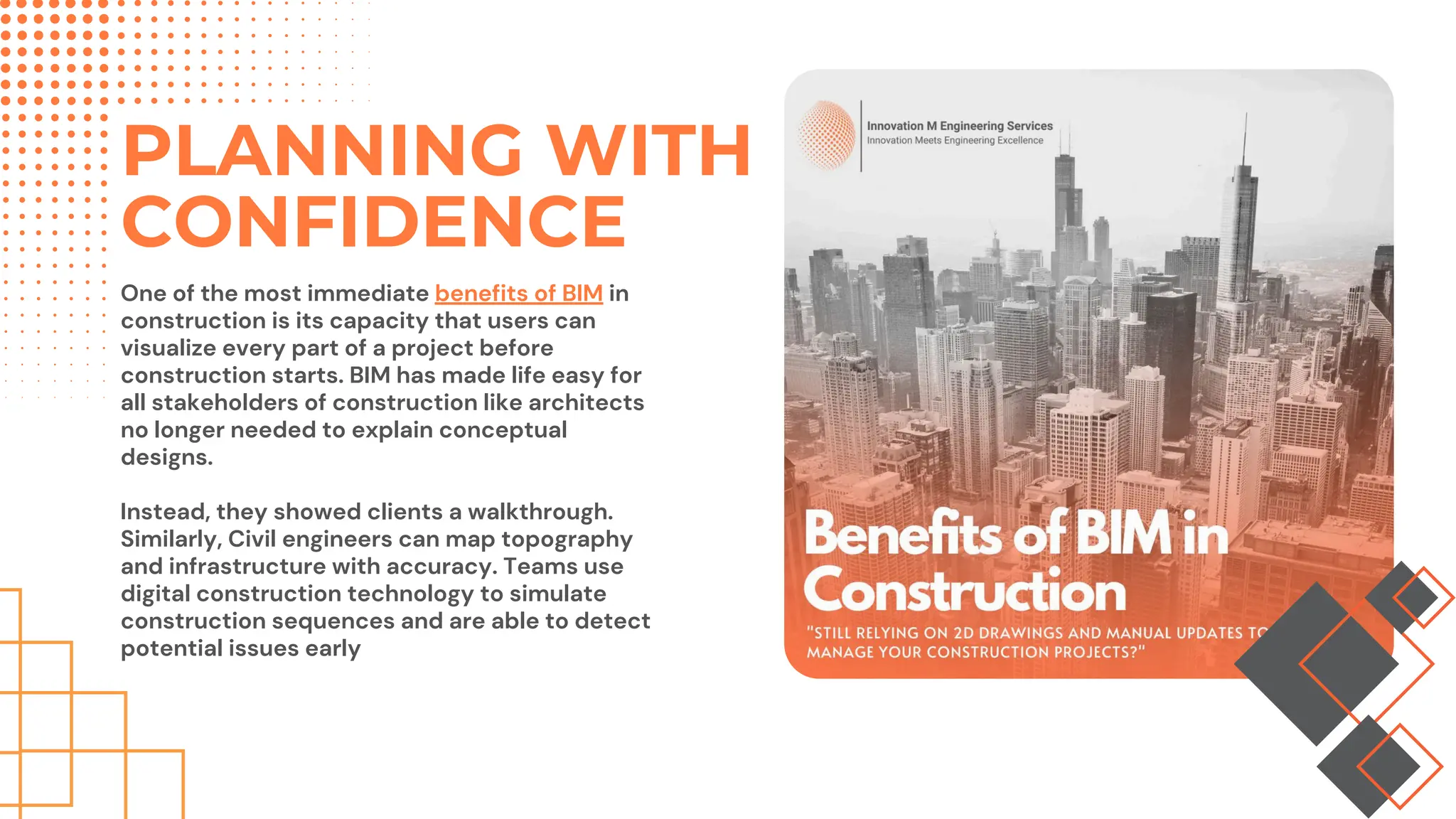 Key Benefits of BIM in Construction - IME Services | PDF