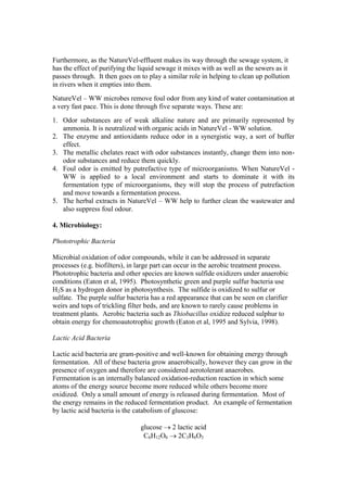 Benefits of bioaugmentation | DOCX