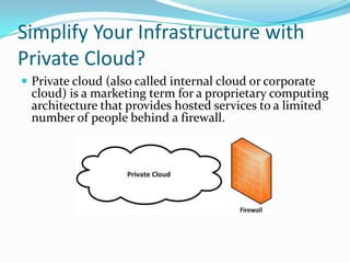 Benefits Of Building Private Cloud | PPTX