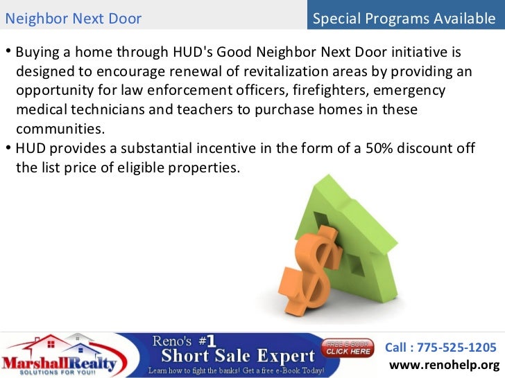 Benefits Of Buying A Hud Home Marshall Carrasco Reno Nv Short Sal
