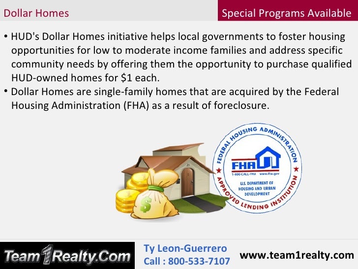 Benefits of Buying a HUD Home Team1Realty serving Danville, Antioch