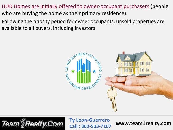 Benefits of Buying a HUD Home Team1Realty serving Danville, Antioch