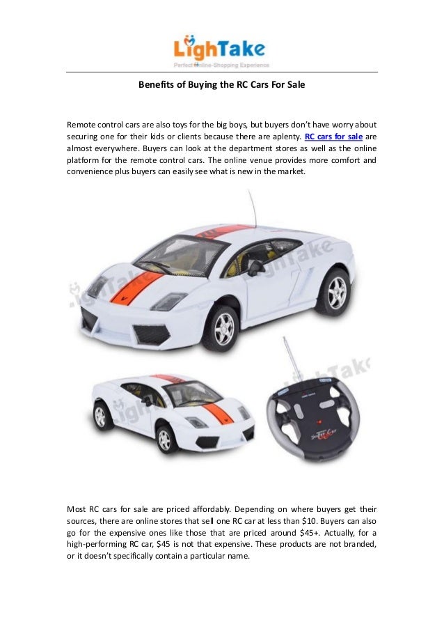Benefits of buying the rc cars for sale