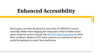 Benefits of CCTV Drain Inspection and Signs You Need One | PPT