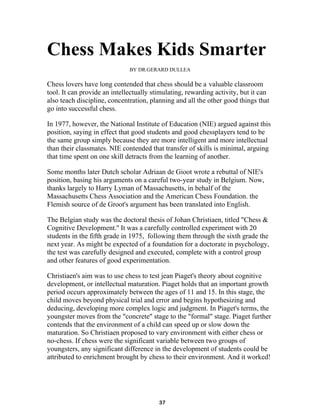 Benefits of Chess in Education by Κώστας Σαμωνάς - Issuu