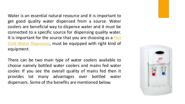 mains connected water cooler