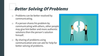 Benefits of communication | PPTX