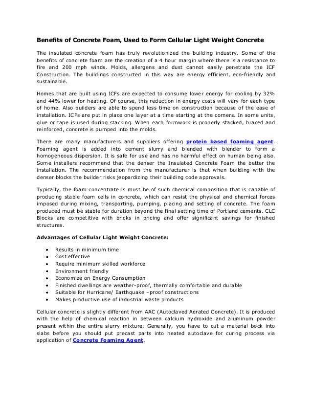 Insulated Concrete Form Benefits