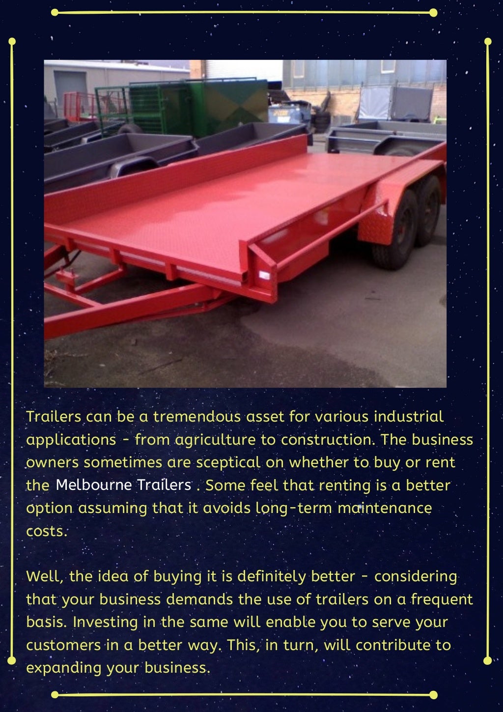 Benefits of Considering Car Trailers for Sale