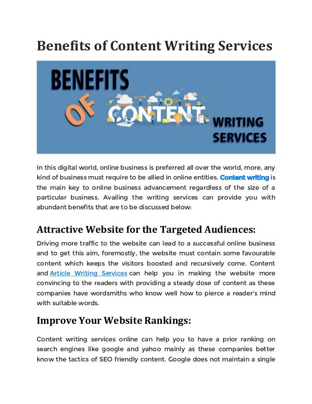 Digital content writing service