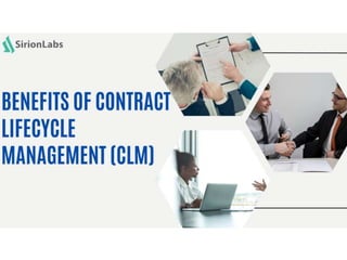Benefits of Contract Lifecycle Management (CLM)