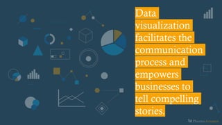 PharmaAcumen
Data
visualization
facilitates the
communication
process and
empowers
businesses to
tell compelling
stories.
 