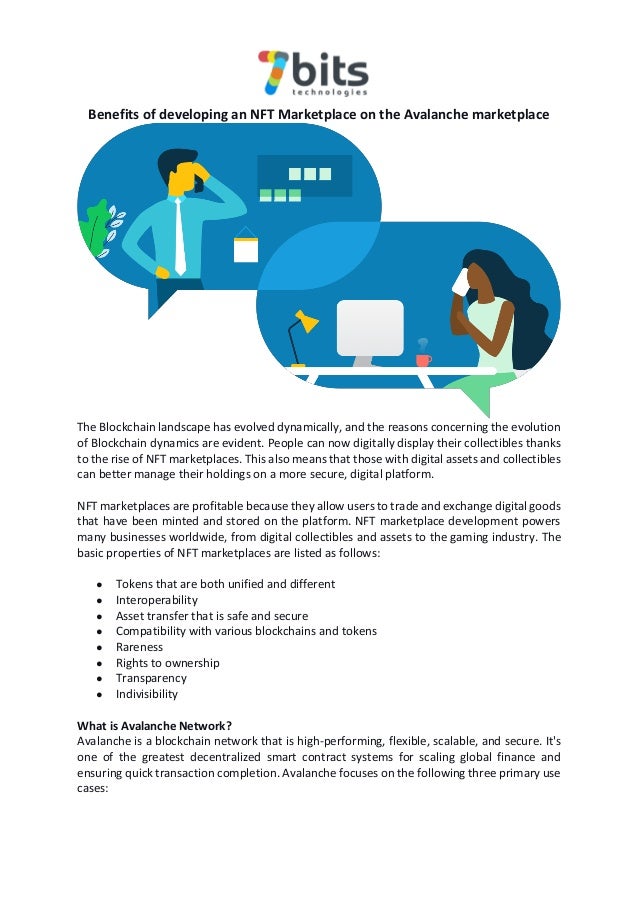 Benefits of developing an NFT Marketplace on the Avalanche marketplace