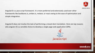 Benefits of developing a Single Page Web Applications using AngularJS | PPT