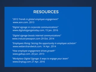 Benefits of Digital Signage for Internal Communications | PDF