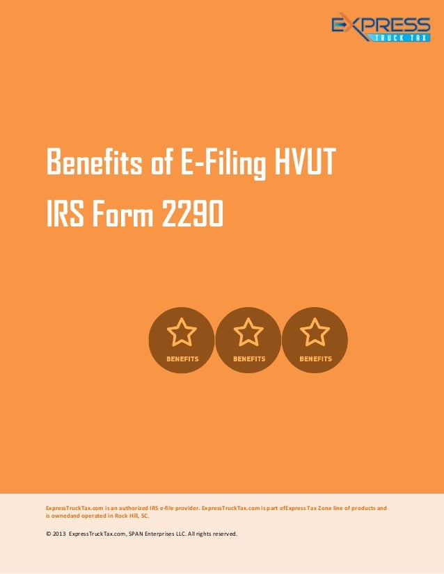 benefits of e filing irs form 2290 form 2290 online filing