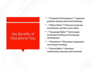 Benefits of Educational Toys for Kids and How They Help Development | PPTX
