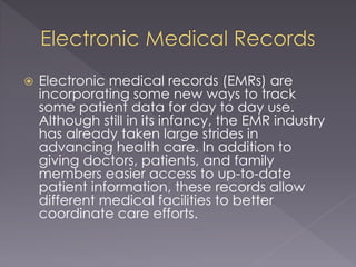 Benefits of Electronic Medical Records | PPTX